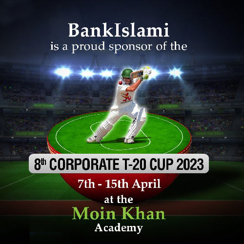 8th Corporate T20 Cup 2023 held at Moin Khan Cricket Academy
